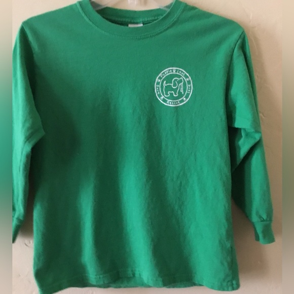 Girls/Youth Puppy Love Christmas Santa Long Sleeve Shirt - Picture 2 of 5